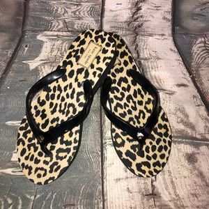 Kate Spade Black platform milli flip flops sz 8m